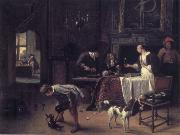 Jan Steen Easy come,easy go painting